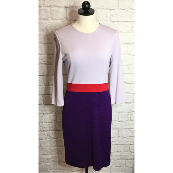 St. John Dresses & Skirts - St. John Lavender Purple Knit Shift Dress 8 Medium